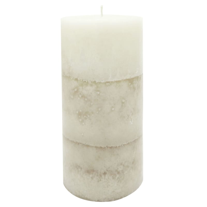 Providence Sandalwood Vanilla Scented Ombre Pillar Candle, 3x6