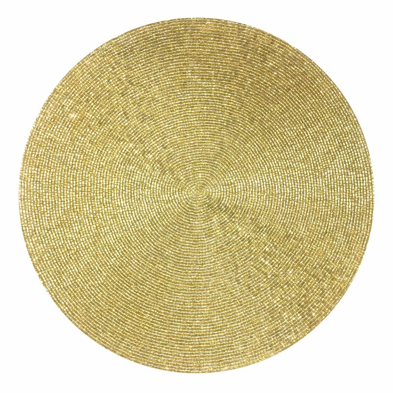 Beaded Solid Round Placemat