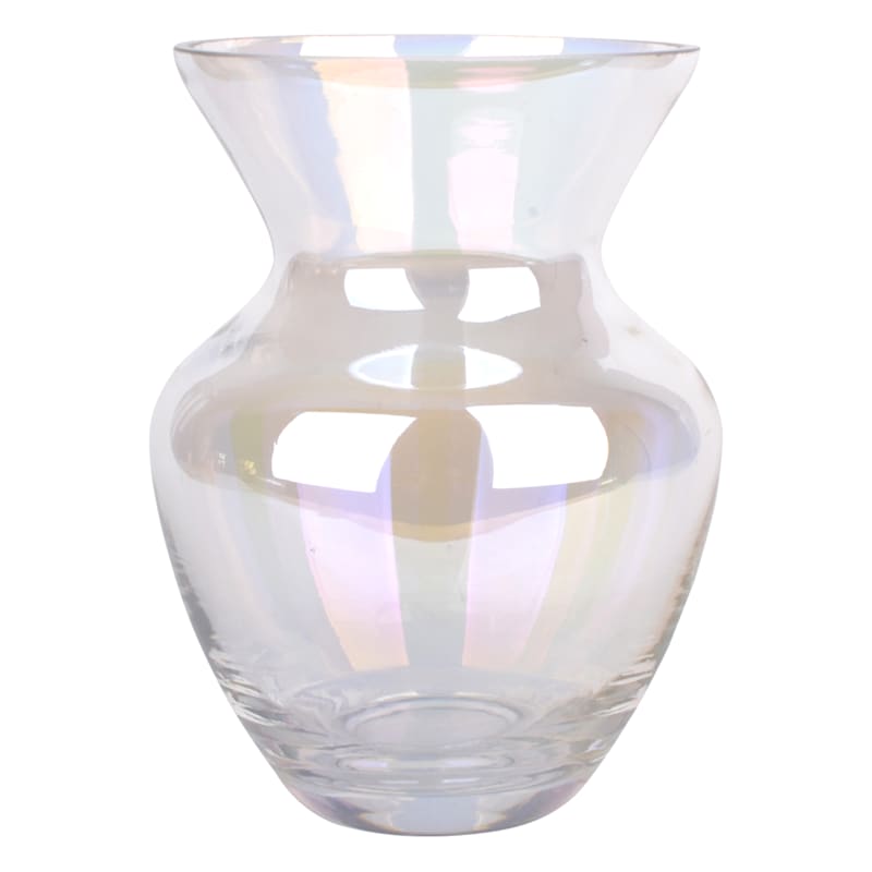 Laila Ali Iridescent Glass Vase, 6.5"
