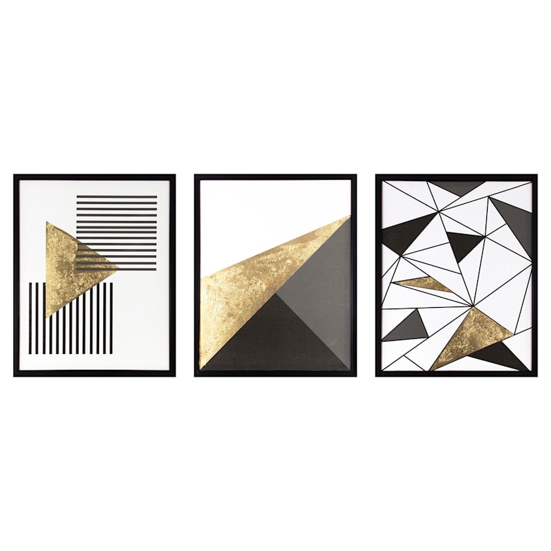 3-Piece Abstract Canvas Wall Art, 16x20