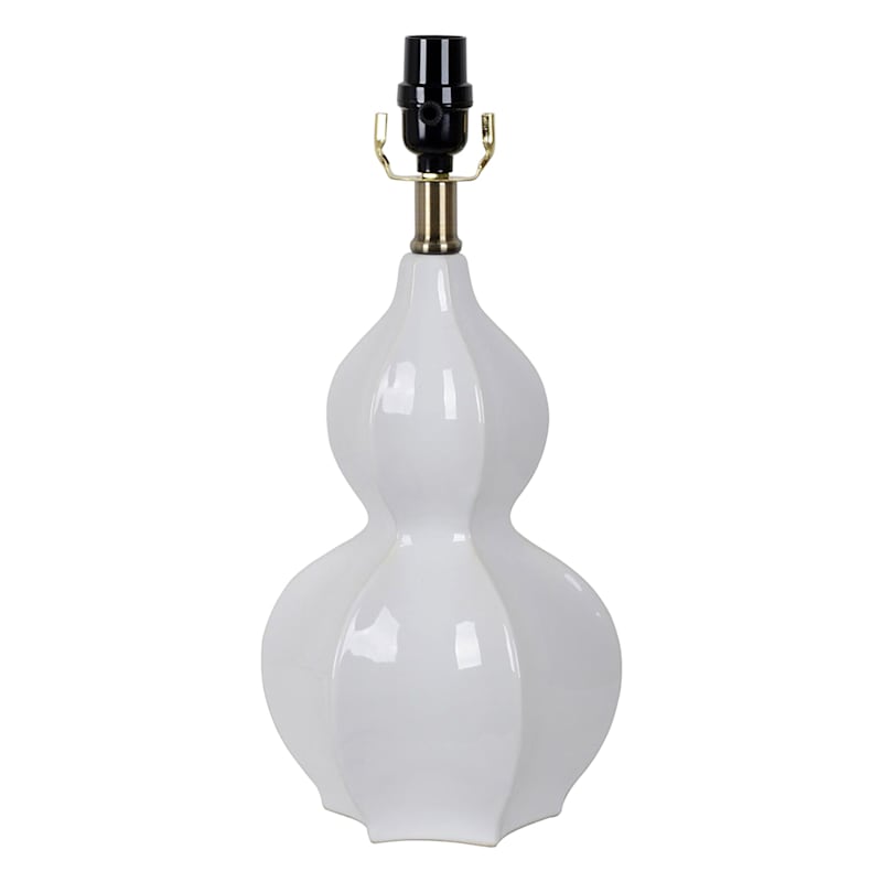 Grace Mitchell White Gourd Accent Lamp, 16"