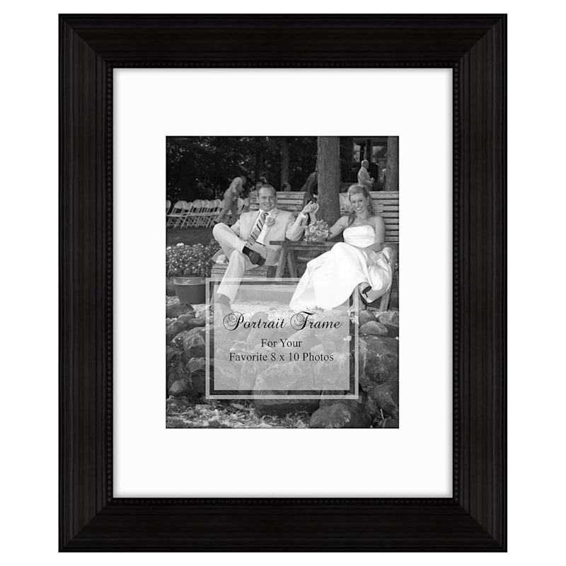 11X14 Matted To 8X10 Wide Linear Portrait Photo Frame