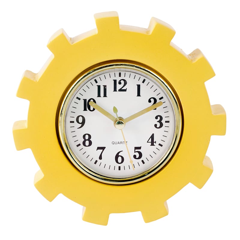 Yellow Clock, 5.5"