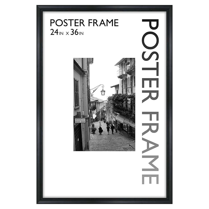 24X36 Black Sleek Line Poster Frame