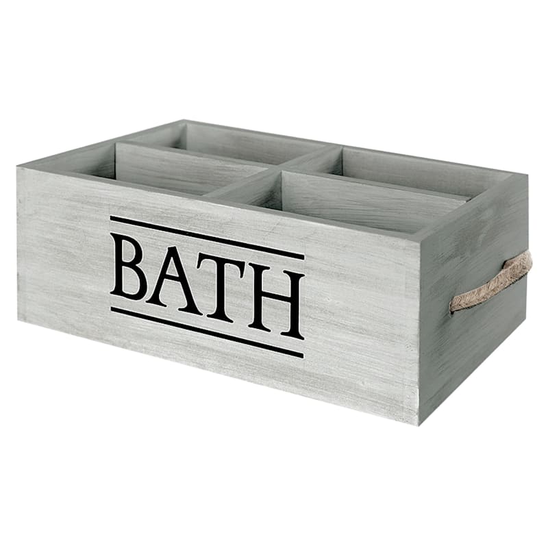 Bath Soap Caddy Grey Wash