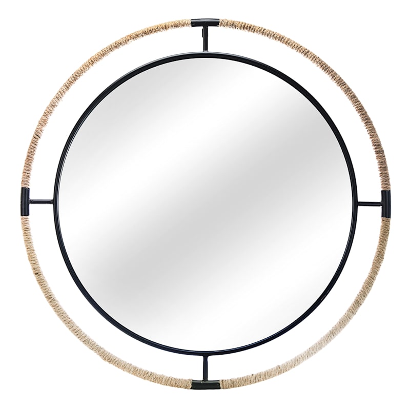 36in. Diameter Rope Round Mirror