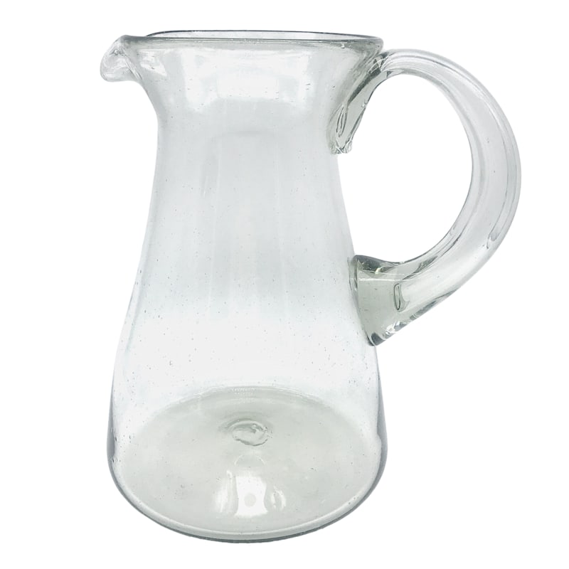 Recycled Glass Pitcher Clear