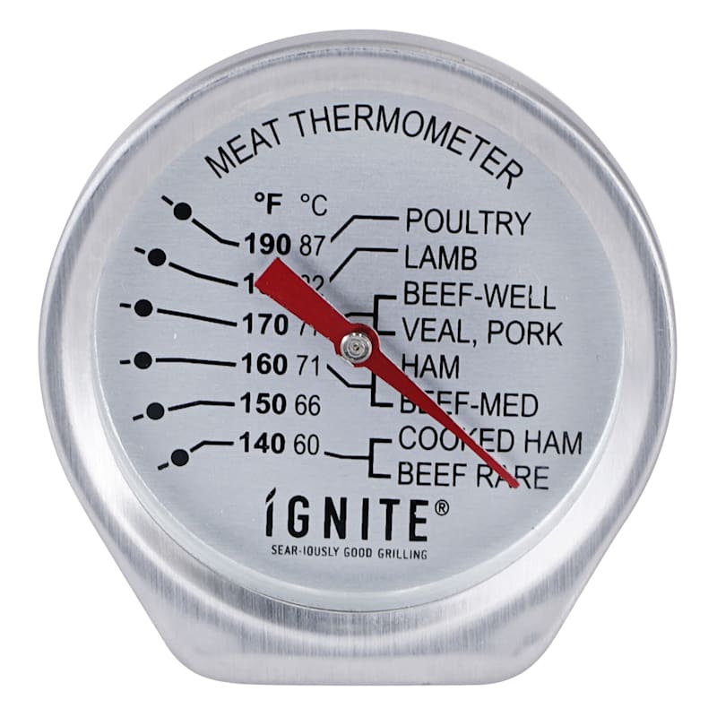 Ignite Analog Leave-In Meat Thermometer & Stainless Steel Probe