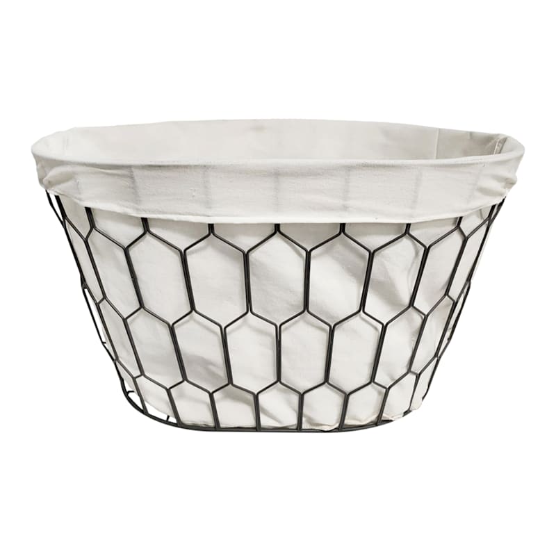 Wire Laundry Basket Long Diamond