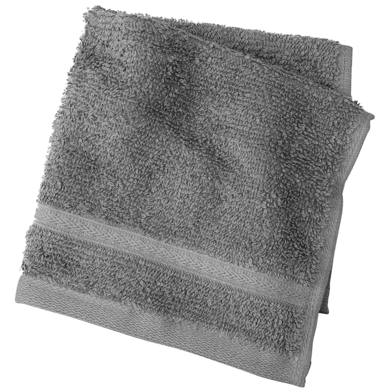 Essential Grey Washcloth 12