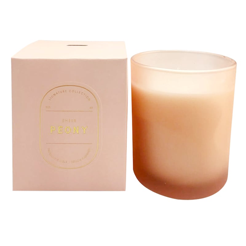 Sheer Peony Scented Boxed Jar Candle, 10oz