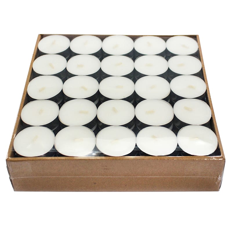 100-Count White Unscented Tealight Candles
