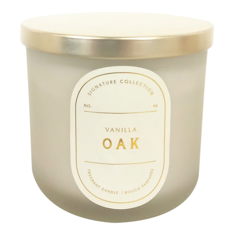 2-Wick Vanilla Oak Scented Jar Candle, 12.5oz