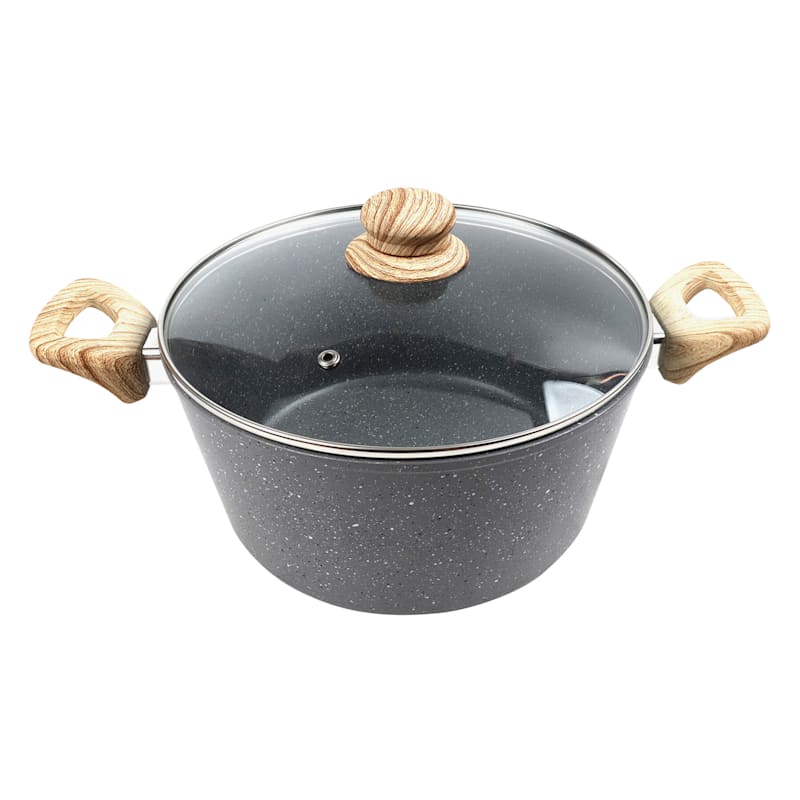 5-Quart Speckled Non-Stick Dutch Oven, Grey, Sold by at Home