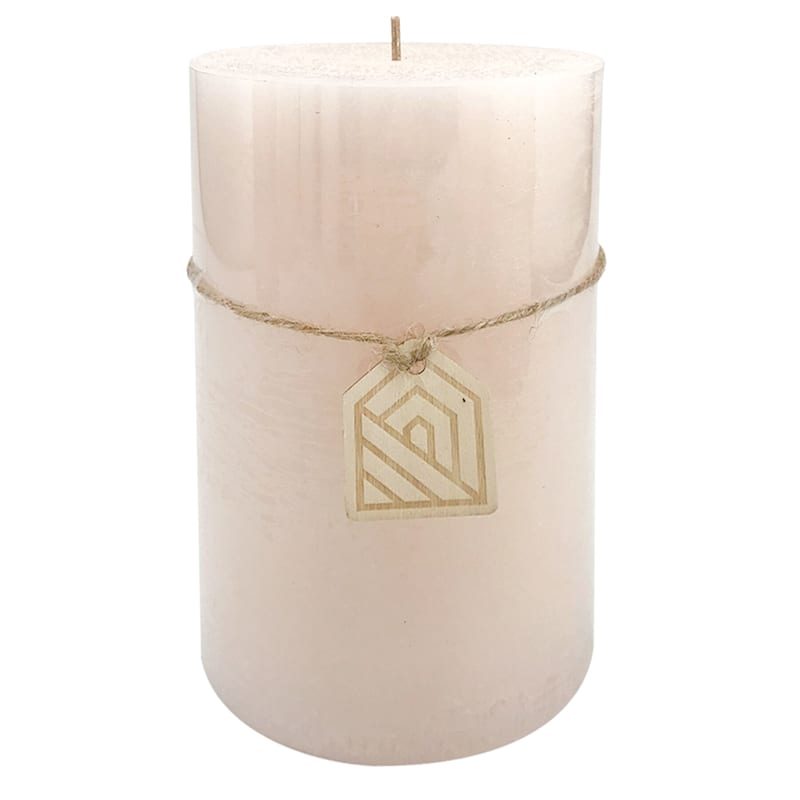 Pink Unscented Pillar Candle, 6"