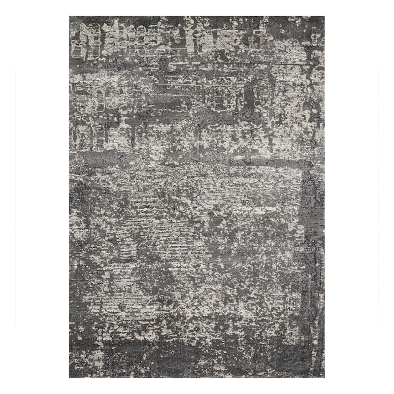 B528 Holden Abstract Gray Area Rug, Area Rugs Gray