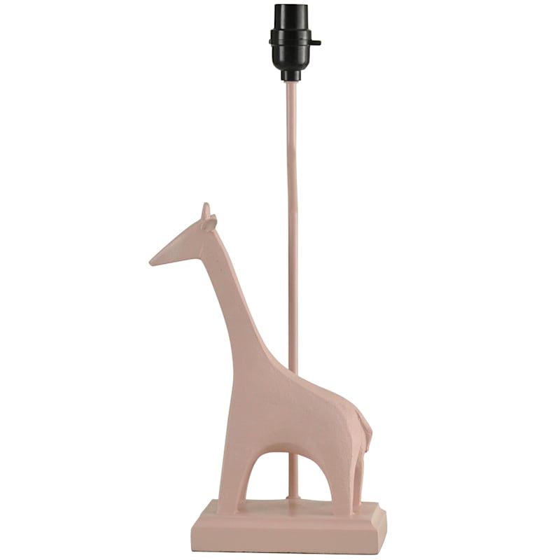 19in. Pink Giraffe Table Lamp