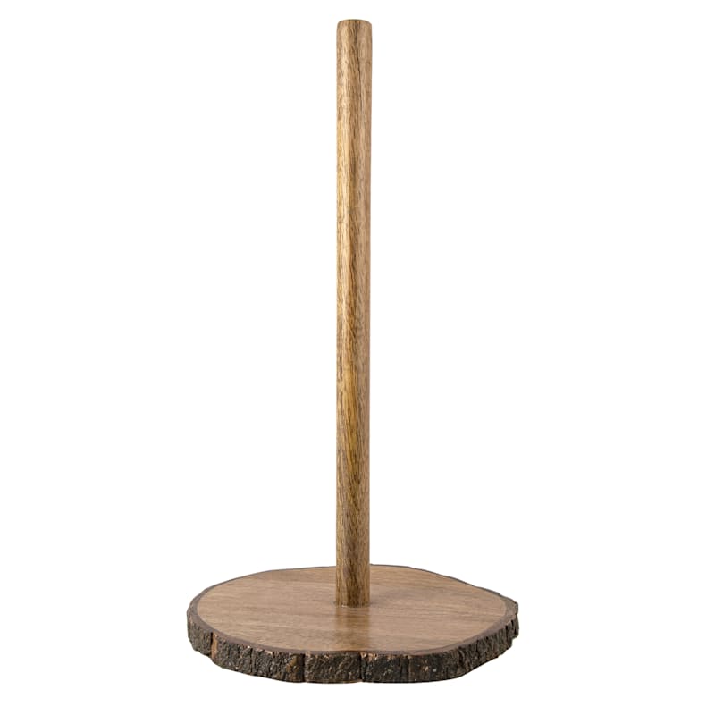 Wooden kitchen online paper towel holder