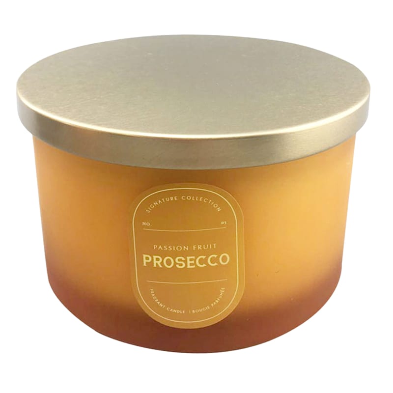3-Wick Passion Fruit Prosecco Scented Jar Candle, 16oz
