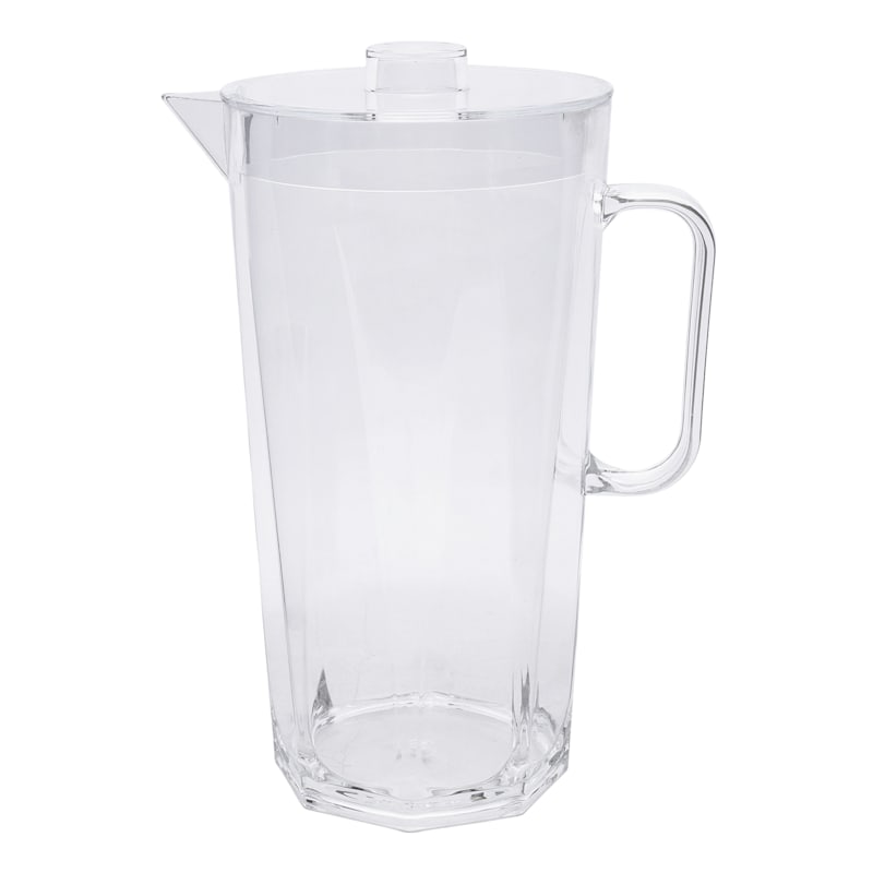 at Home Clear Acrylic Octagon Pitcher, 3.3Qt
