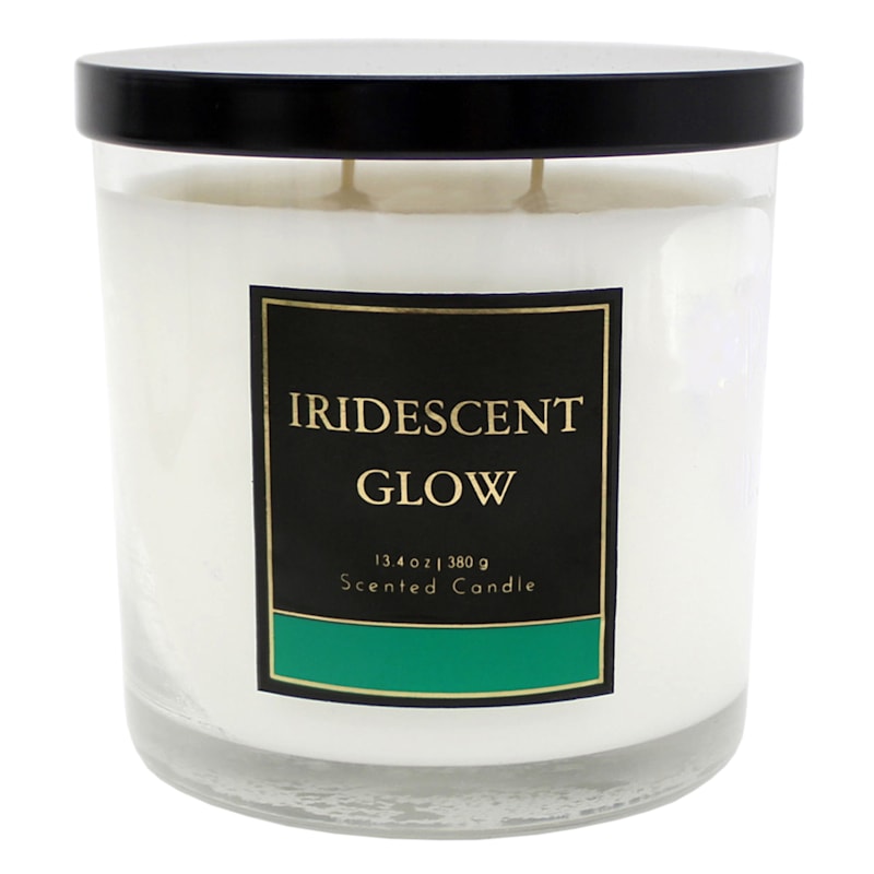 Iridescent Glow Scented Jar Candle, 13.4oz