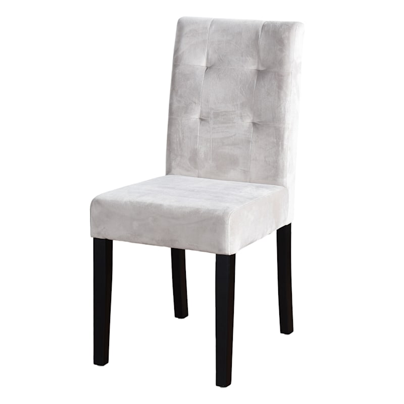 Madden Tufted Light Grey Velvet Dining, Mereen Ivory Upholstered Dining Chair