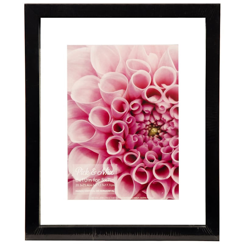Pick & Mix Black Linear Floating Wall Frame, 5x7