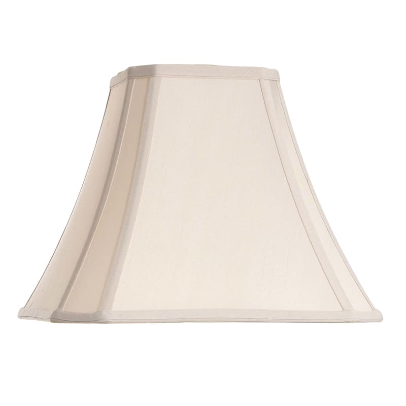 Geneva Ivory Square Bell Linen Table Lamp Shade, 11x6