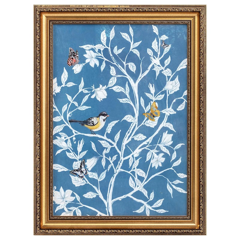 Bird Pattern Painting Art Print Framed Poster Wall Decor 