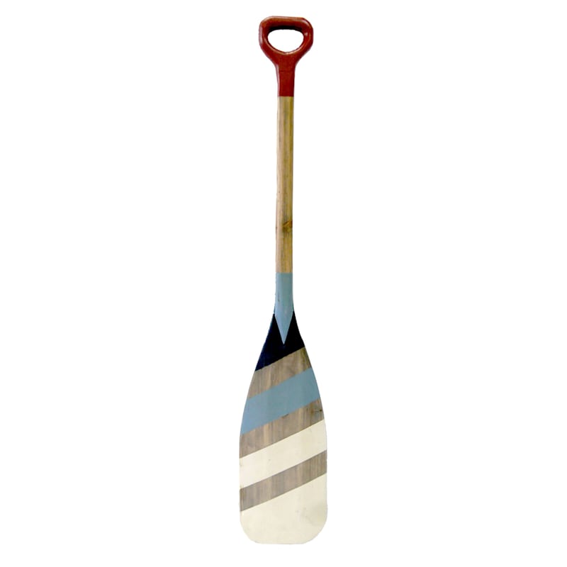 Striped Wooden Paddle Wall Decor, 8x47