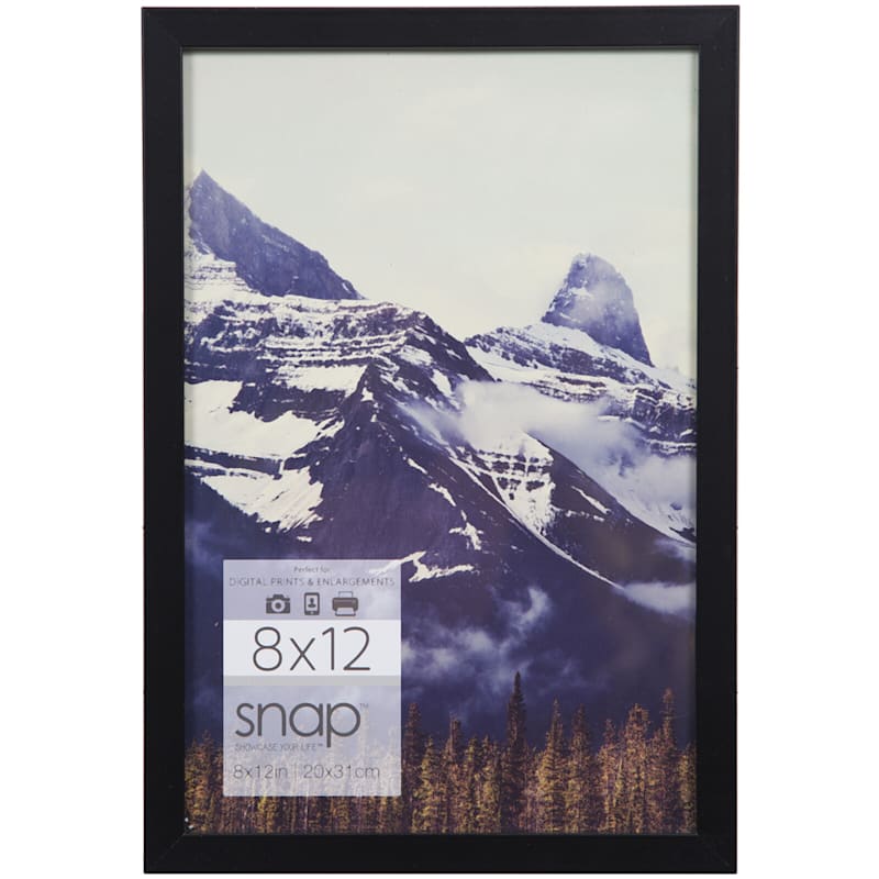 8X12 Black Linear Profile Photo Wall Frame