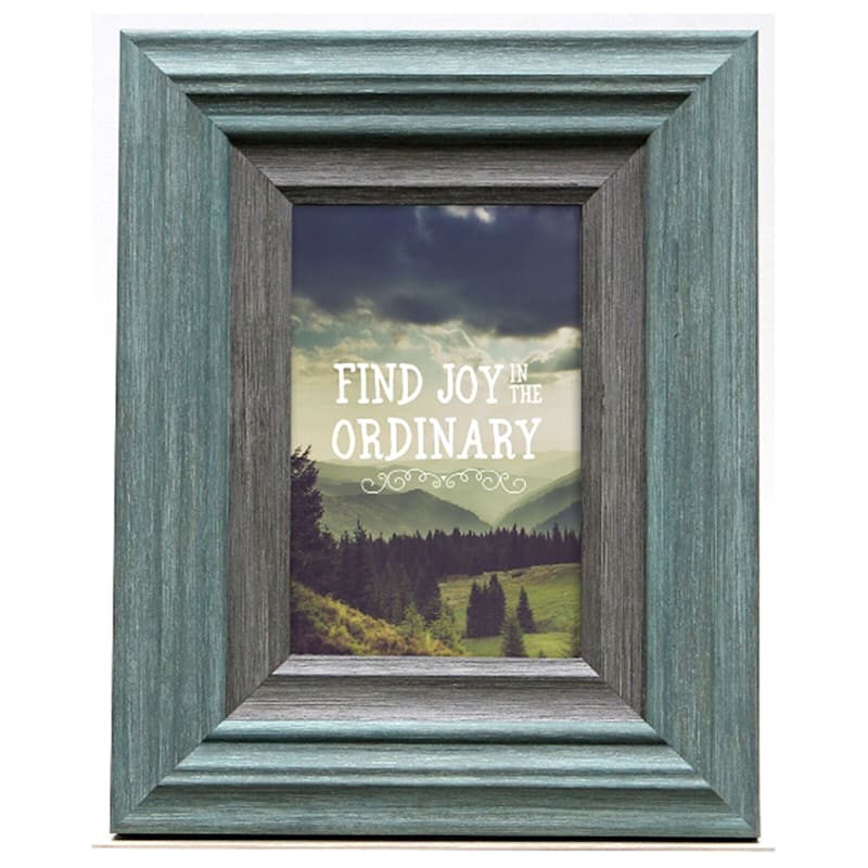 Miranda Light Turquoise Tabletop Photo Frame, 4x6