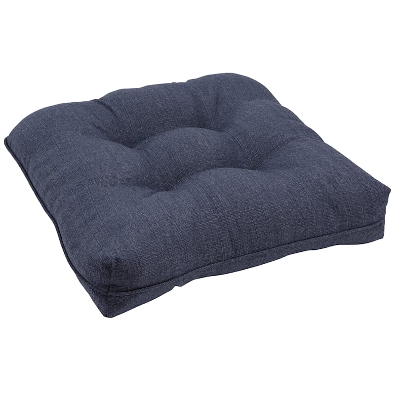 Wheaton Midnight Blue Premium Outdoor Wicker Seat Cushion