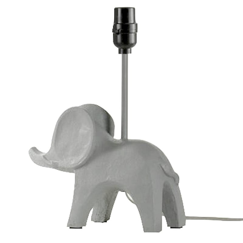 Grey elephant lamp top