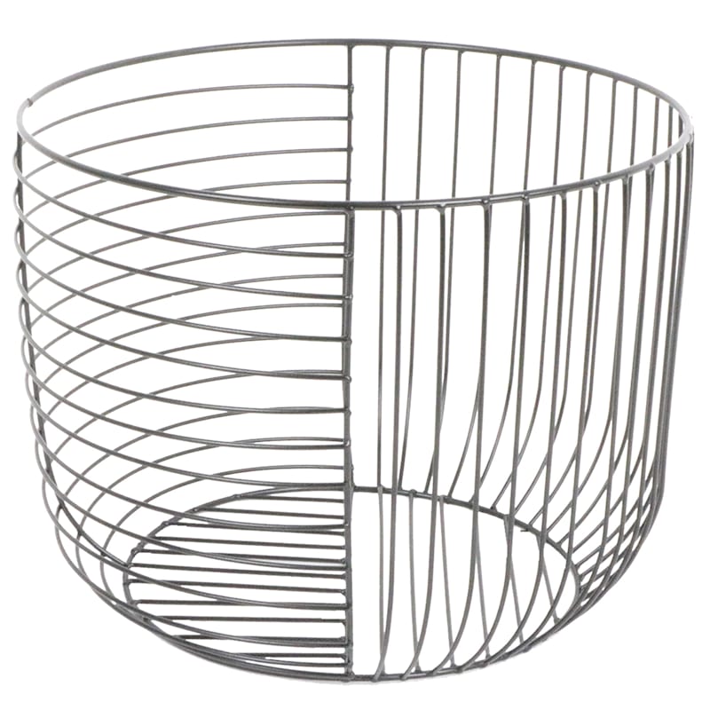 Round Metal Wire Basket Large At Home, Large Round Wire Basket For Blankets