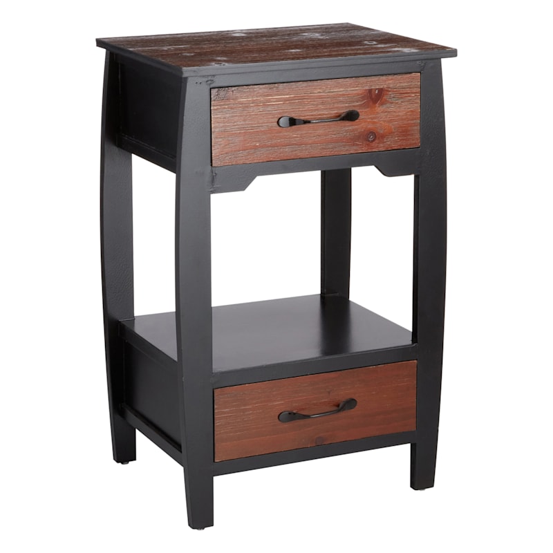 Details about   Nightstand Bedside Chest Sofa End Table Accent Table W/Drawer & Shelf Organizer 