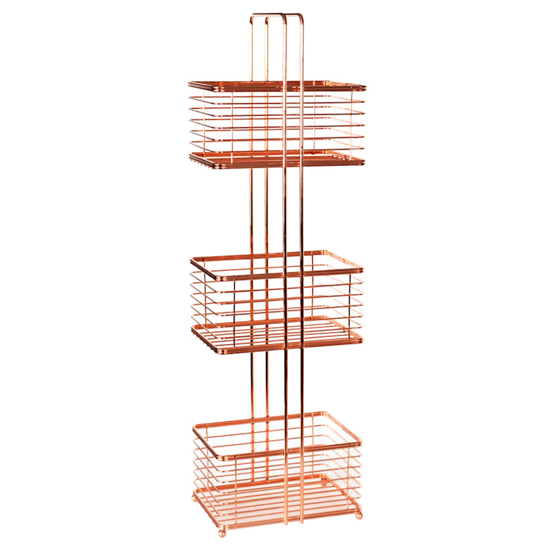 Manhattan 3-Tier Copper Wire Storage Stand