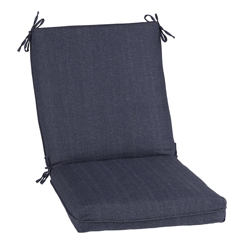 Wheaton Midnight Blue Premium Outdoor Hinged Chair Cushion