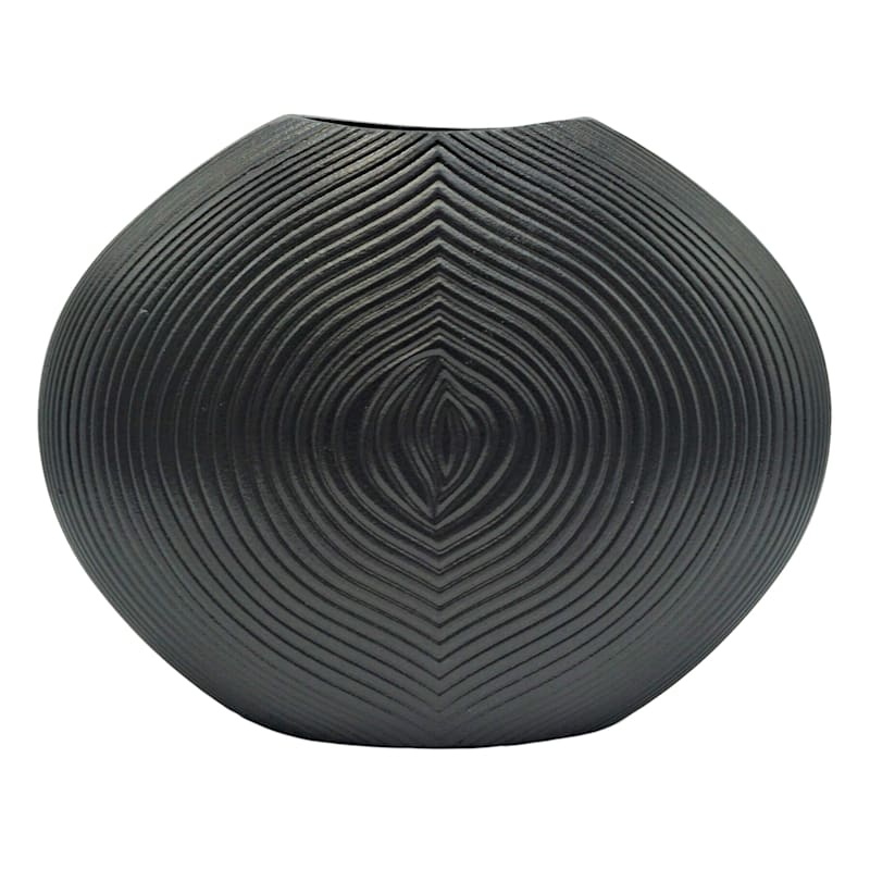 black round vase with hole        <h3 class=