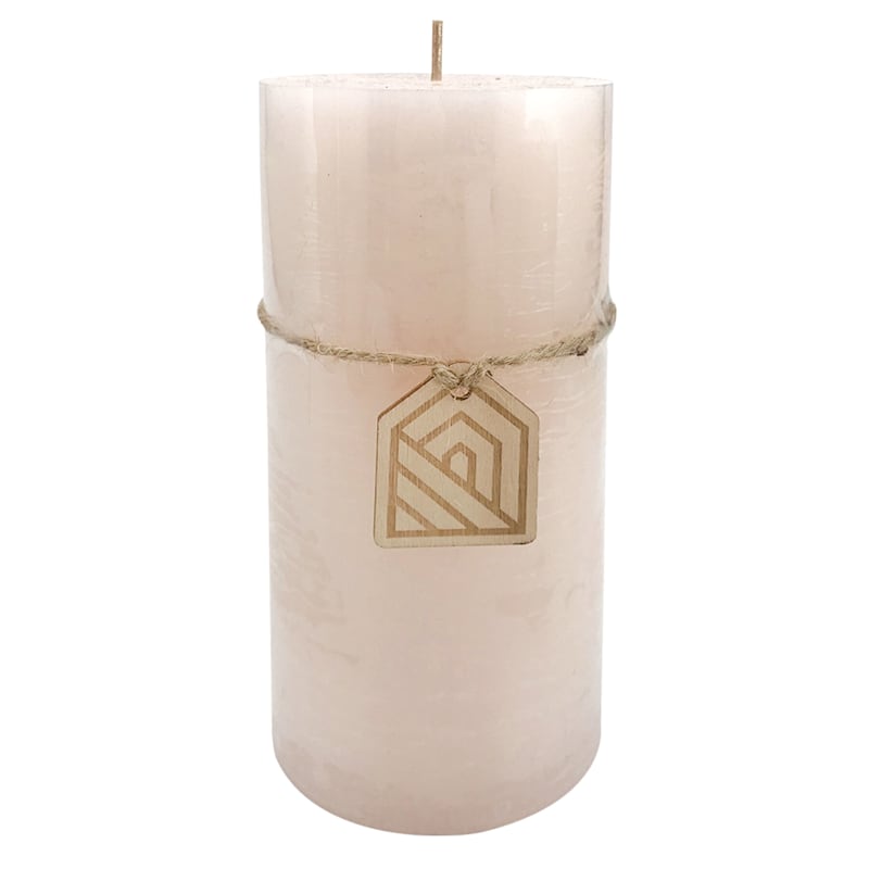 Pink Unscented Pillar Candle, 6"
