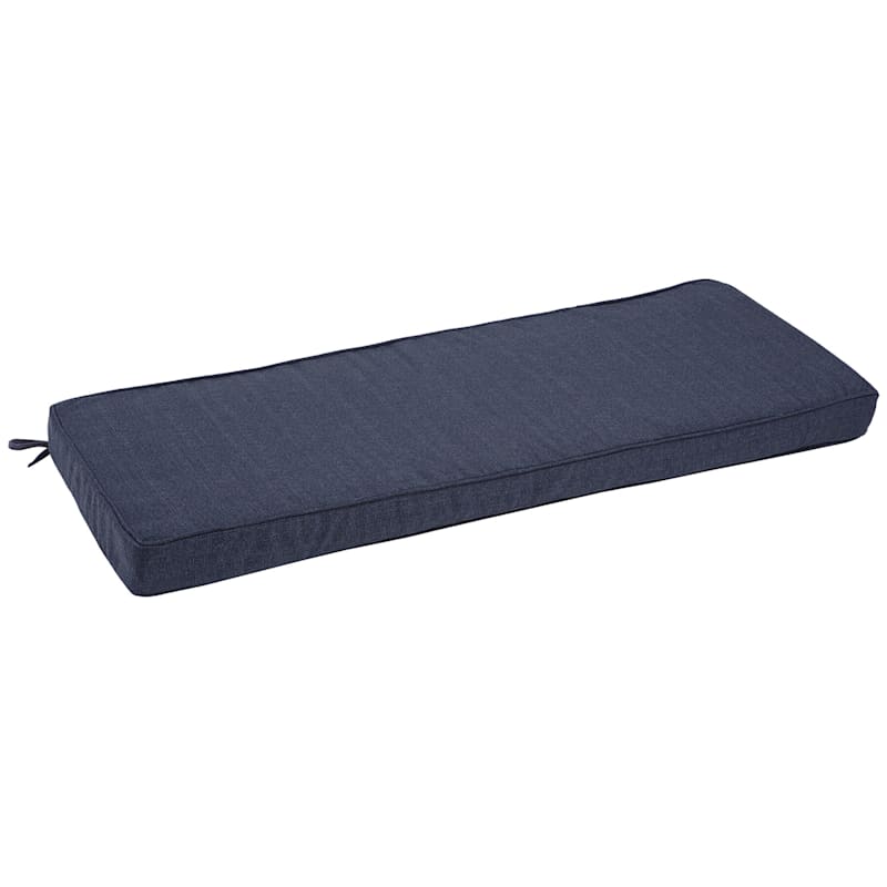 Wheaton Midnight Blue Premium Outdoor Gusseted Bench Cushion