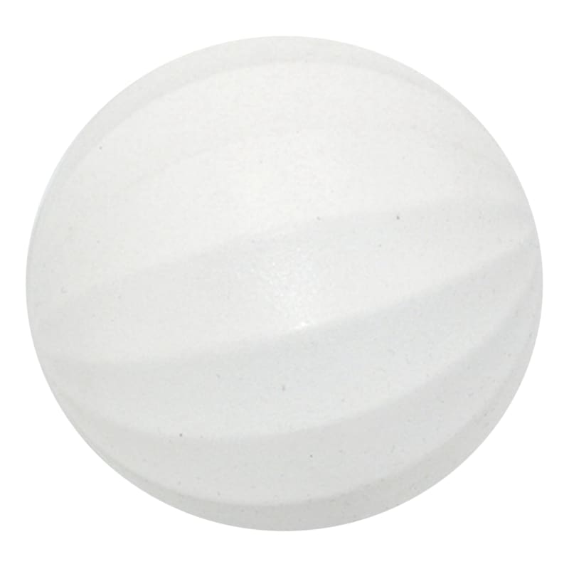 White Wood Decorative Ball, 4"