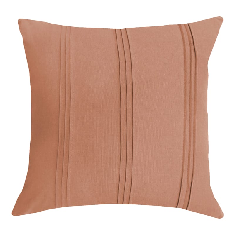 Piler Cameo Pink Pleated Throw Pillow, 18"
