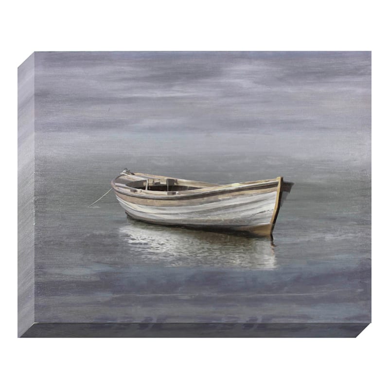 16 x 20 When Boats Rest Textured Canvas Wall Art | at Home