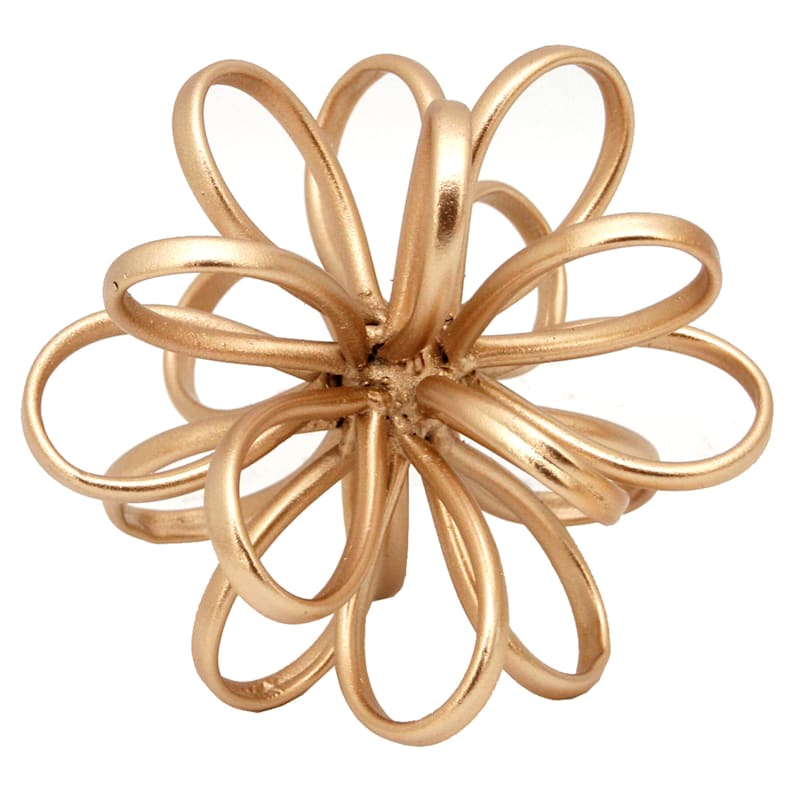 Gold Metal Flower, 5"