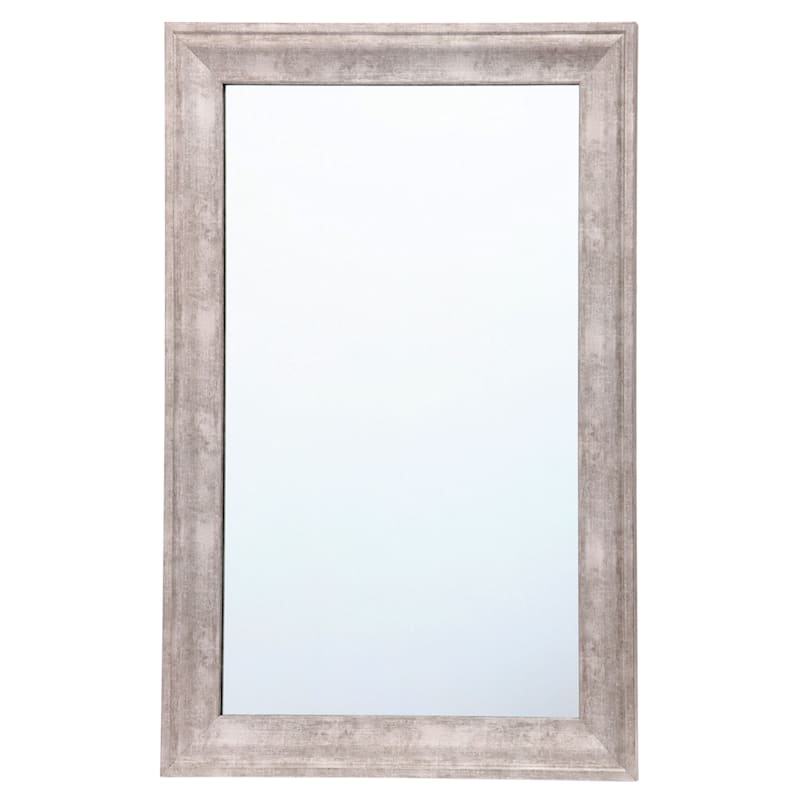 24X36 Antiqued Silver Barb Mirror
