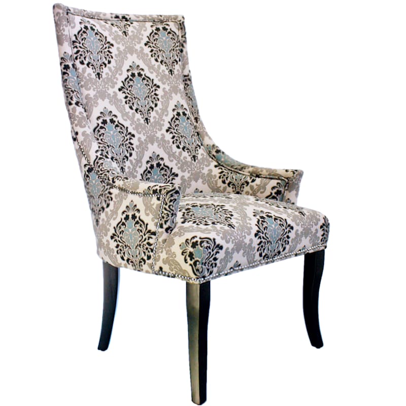 Chatham Damask Print Accent Chair