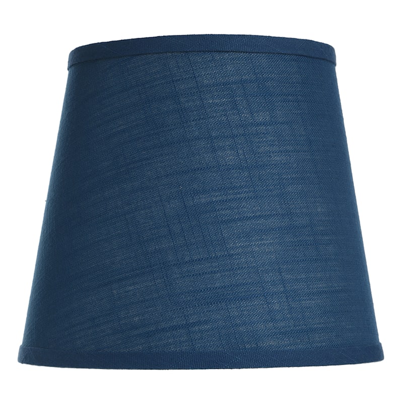 Grace Mitchell Blue Linen Blend Accent Lamp Shade, 9x10