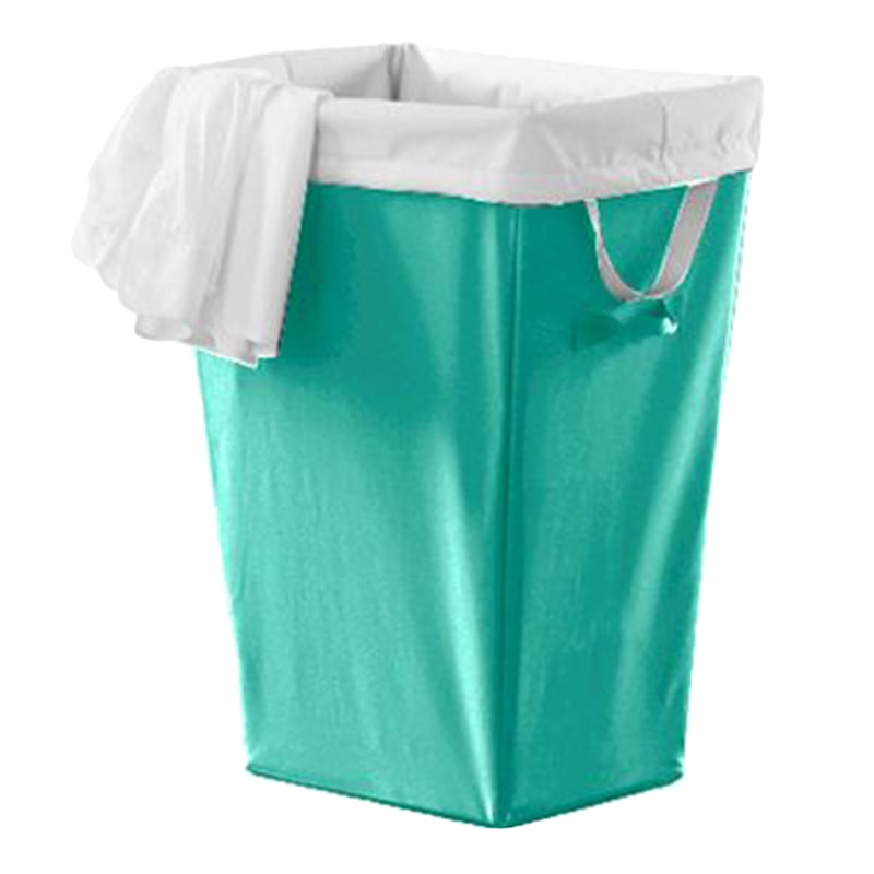 Tapered Laundry Hamper with Removable Liner, Teal