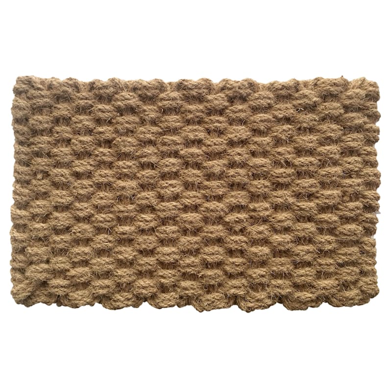 Braided Coir Doormat, 18x30